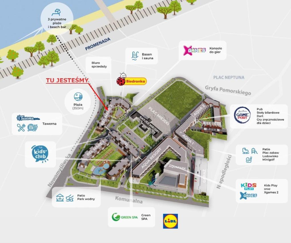Apartament Bel Mare D 411 Miedzyzdroje Kültér fotó